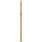 Cancello da giardino 100x175 cm in acciaio corten con design a foglia