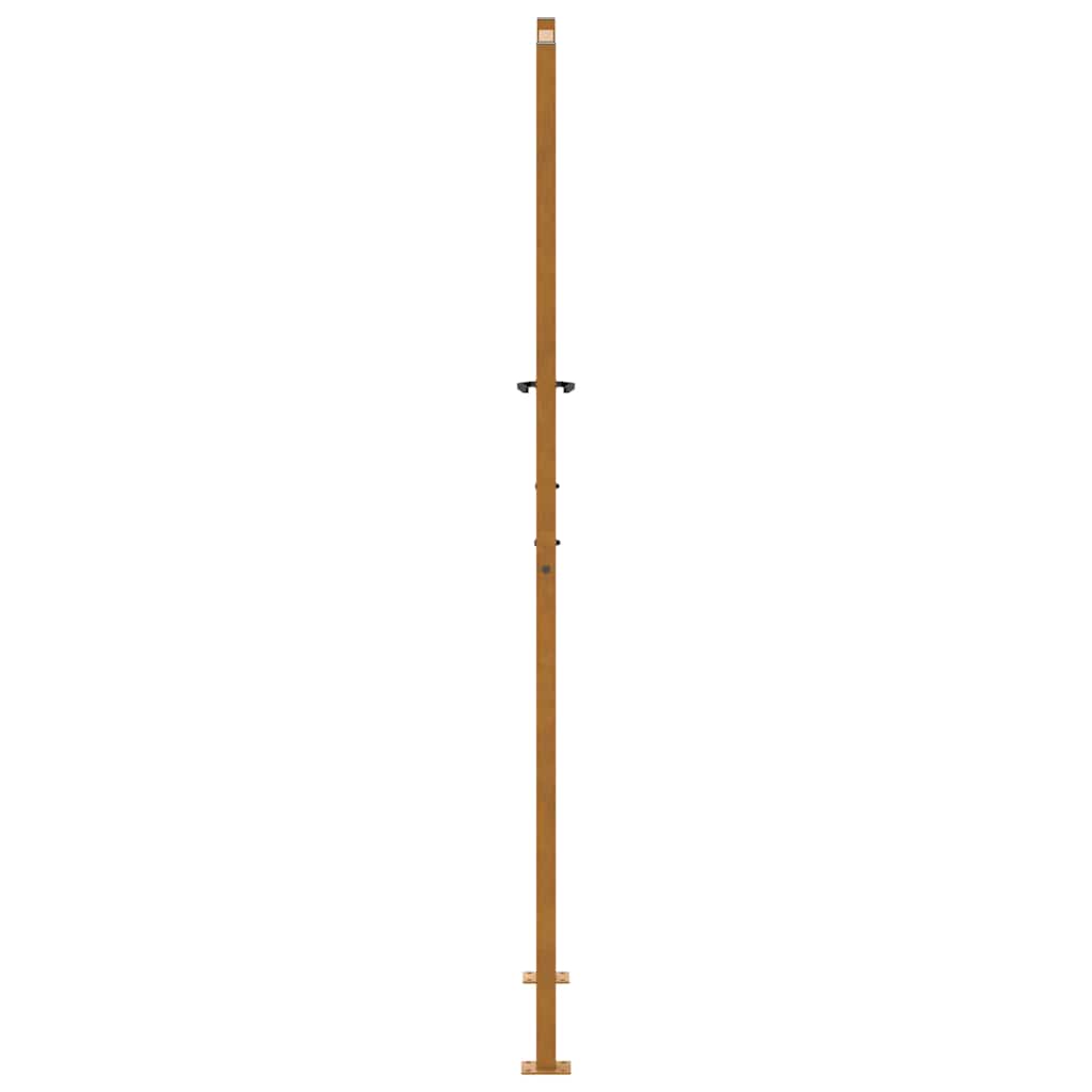 Cancello da giardino 100x200 cm in acciaio corten con design a foglia