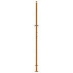 Cancello da giardino 100x200 cm in acciaio corten con design a foglia