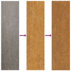 Cancello da giardino 100x200 cm in acciaio corten con design a foglia