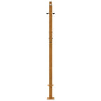 Cancello da giardino 100x125 cm in acciaio corten design ondulato