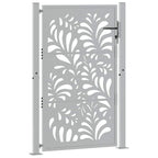 Cancello da giardino 100x150 cm in acciaio corten design ondulato
