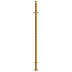 Cancello da giardino 100x150 cm in acciaio corten design ondulato