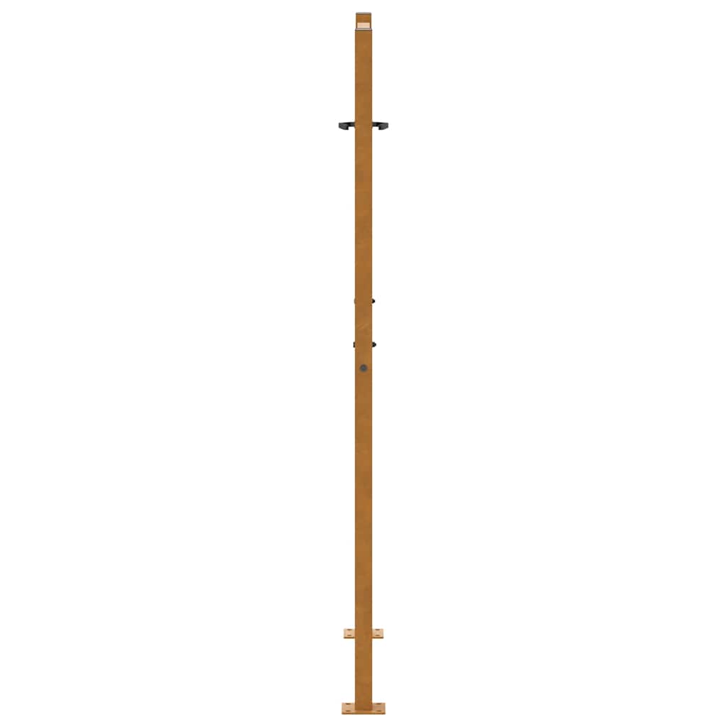 Cancello da giardino 100x150 cm in acciaio corten design ondulato