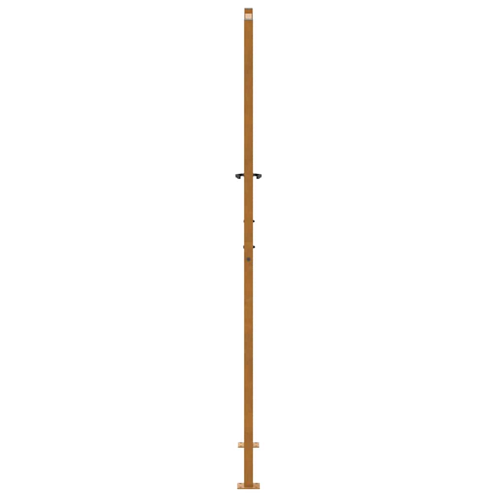 Cancello da giardino 100x200 cm in acciaio corten design ondulato