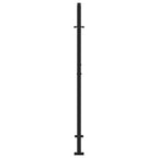 Cancello da giardino nero 100x150 cm in acciaio con design a traliccio