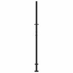 Cancello da giardino nero 100x175 cm in acciaio con design a traliccio