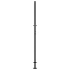 Cancello da giardino nero 100x200 cm in acciaio con design a traliccio