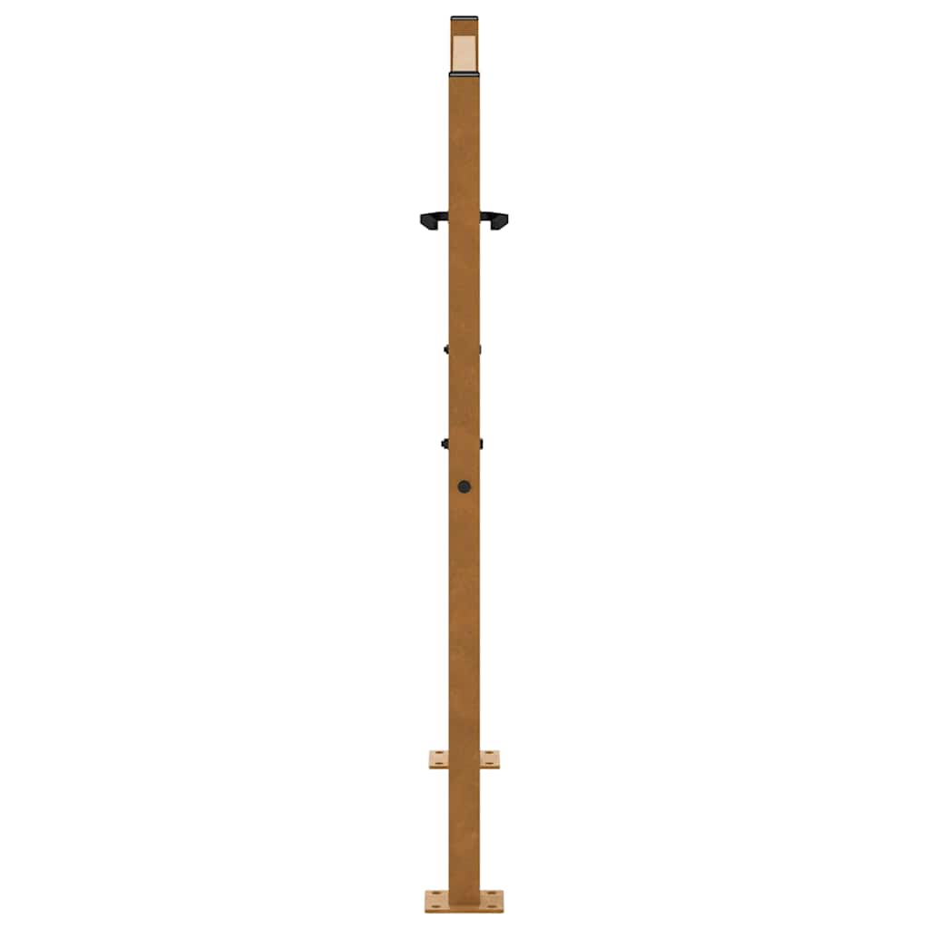 Cancello da giardino 100x100 cm in acciaio corten con design tagliato al laser