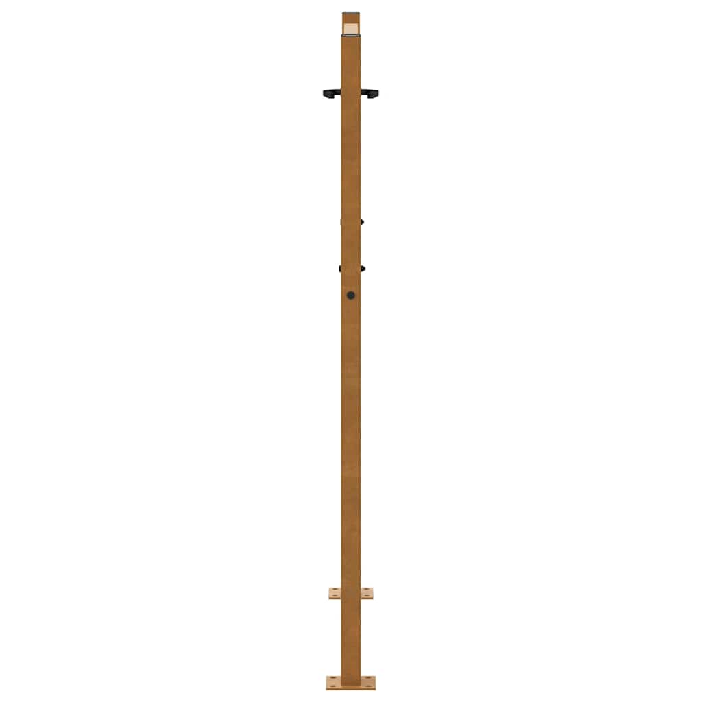 Cancello da giardino 100x125 cm acciaio corten design tagliato al laser
