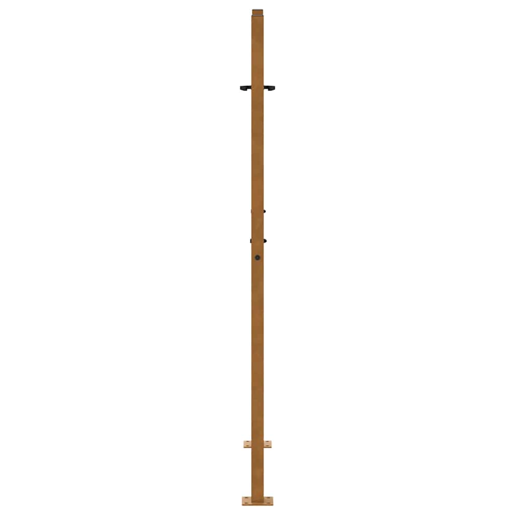 Cancello da giardino 100x150 cm in acciaio corten con design tagliato al laser