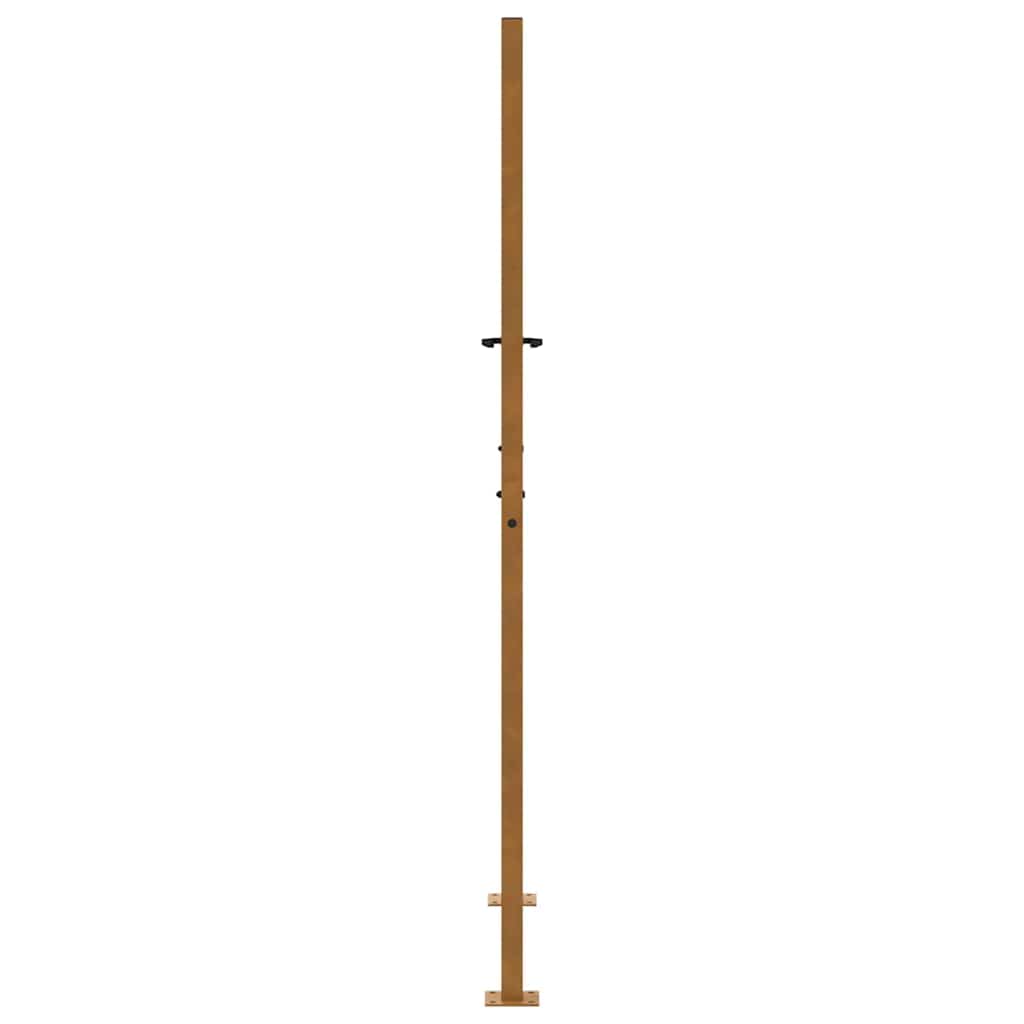 Cancello da giardino 100x175 cm in acciaio corten con design tagliato al laser