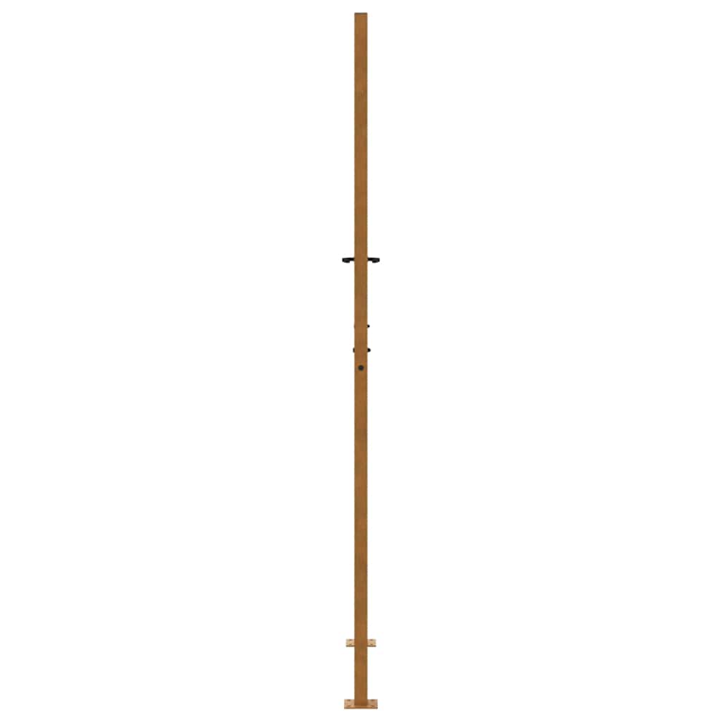 Cancello da giardino 100x200 cm in acciaio corten con design tagliato al laser