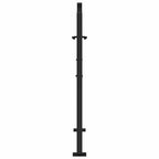 Cancello da giardino nero 100x100 cm in acciaio con design a fiamma