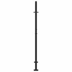Cancello da giardino nero 100x150 cm in acciaio con design a fiamma