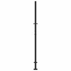 Cancello da giardino nero 100x175 cm in acciaio con design a fiamma