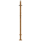 Cancello da giardino 100x125 cm in acciaio corten con design a fiamma