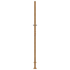 Cancello da giardino 100x200 cm in acciaio corten con design a fiamma