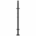 Cancello da giardino nero 100x100 cm in acciaio con design a croce