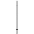 Cancello da giardino nero 100x150 cm in acciaio con design a croce