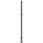 Cancello da giardino nero 100x175 cm in acciaio con design a croce