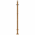 Cancello da giardino 100x125 cm in acciaio corten con design a croce
