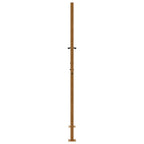 Cancello da giardino 100x175 cm in acciaio corten con design a croce