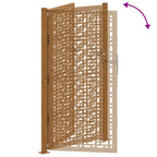 Cancello da giardino 100x175 cm in acciaio corten con design a croce