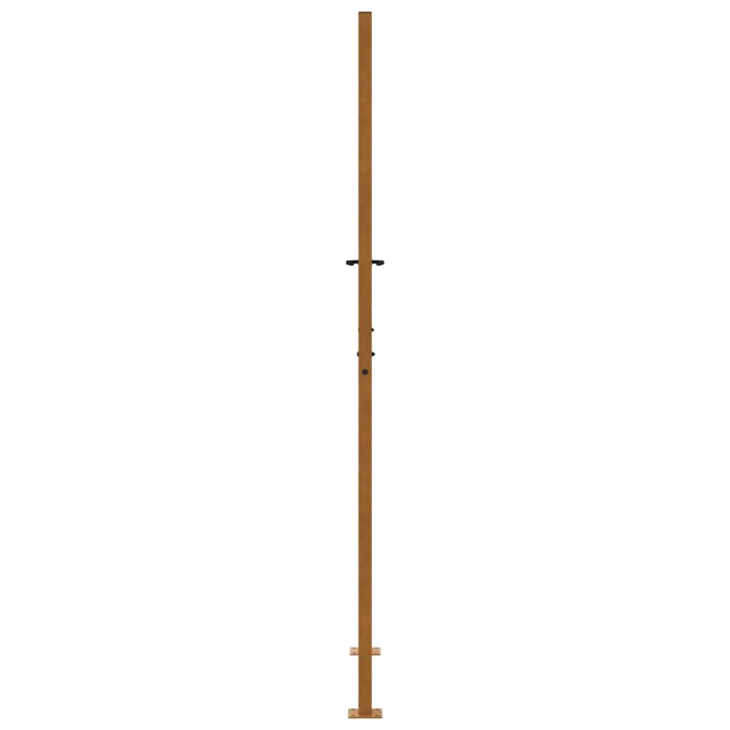 Cancello da giardino 100x200 cm acciaio corten design a croce