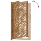 Cancello da giardino 100x200 cm acciaio corten design a croce