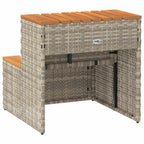 Bordo per Vasca Idromassaggio Polyrattan e Massello Acacia