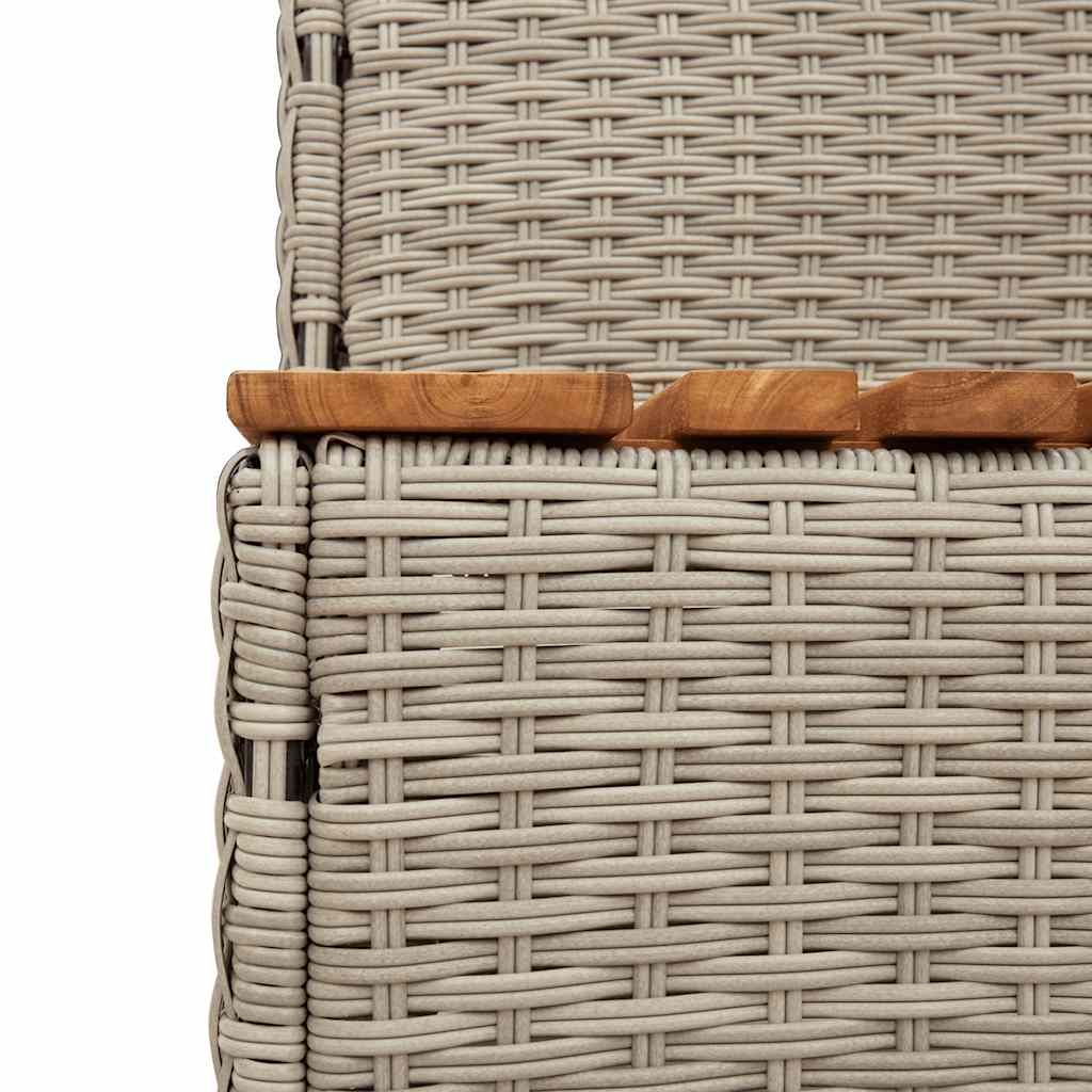 Bordo per Vasca Idromassaggio Polyrattan e Massello Acacia