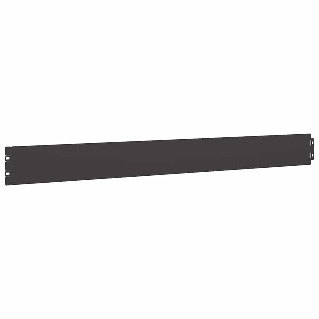 Bordure per Prato 10 pz Nere Acciaio Laminato a Freddo