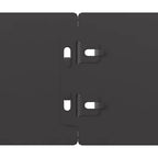 Bordure per Prato 10 pz Nere Acciaio Laminato a Freddo