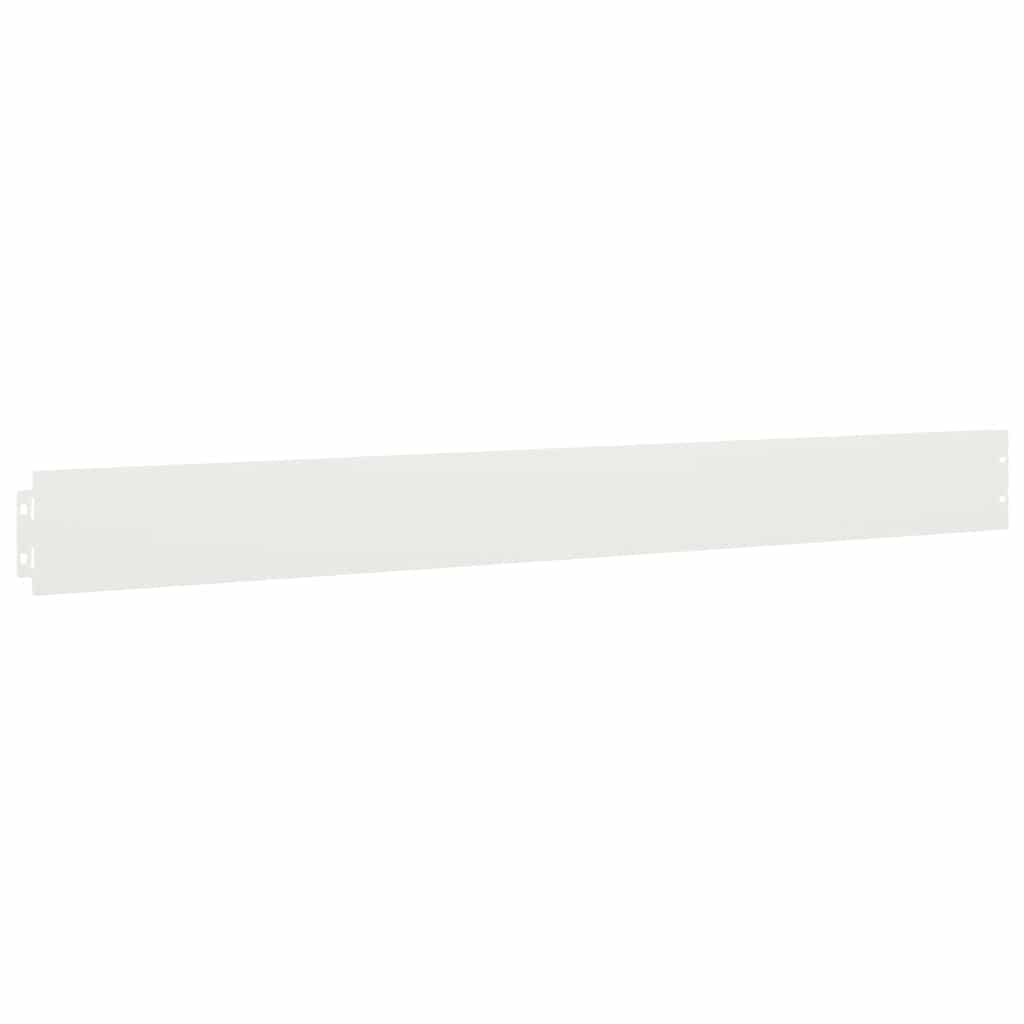 Bordure per Prato 10 pz Bianche Acciaio Laminato a Freddo