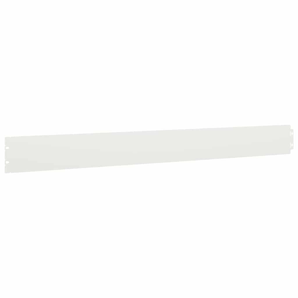 Bordure per Prato 10 pz Bianche Acciaio Laminato a Freddo