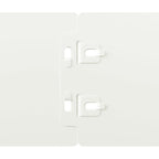 Bordure per Prato 10 pz Bianche Acciaio Laminato a Freddo