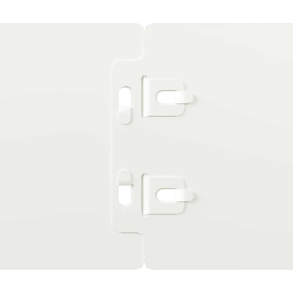 Bordure per Prato 10 pz Bianche Acciaio Laminato a Freddo