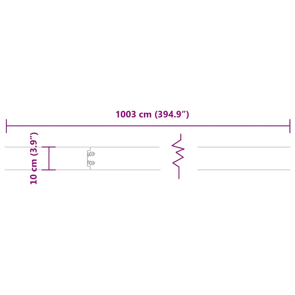 Bordure per Prato 10 pz Bianche Acciaio Laminato a Freddo