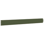 Bordure per Prato 10 pz Verde Oliva Acciaio Laminato a Freddo