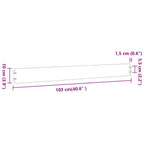 Bordure per Prato 10 pz 10x103 cm Acciaio Inossidabile
