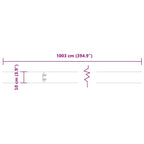 Bordure per Prato 10 pz 10x103 cm Acciaio Inossidabile