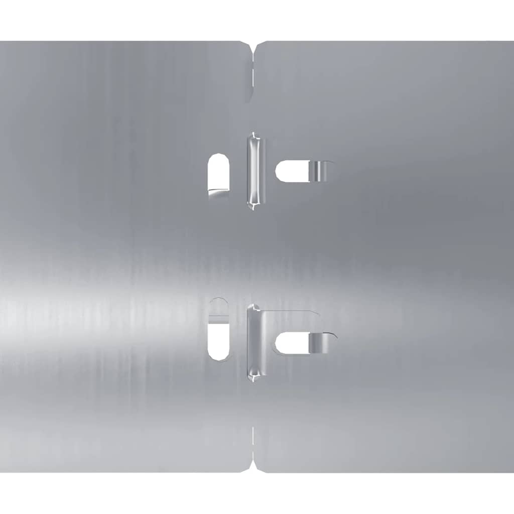 Bordure per Prato 10 pz 10x103 cm Acciaio Zincato