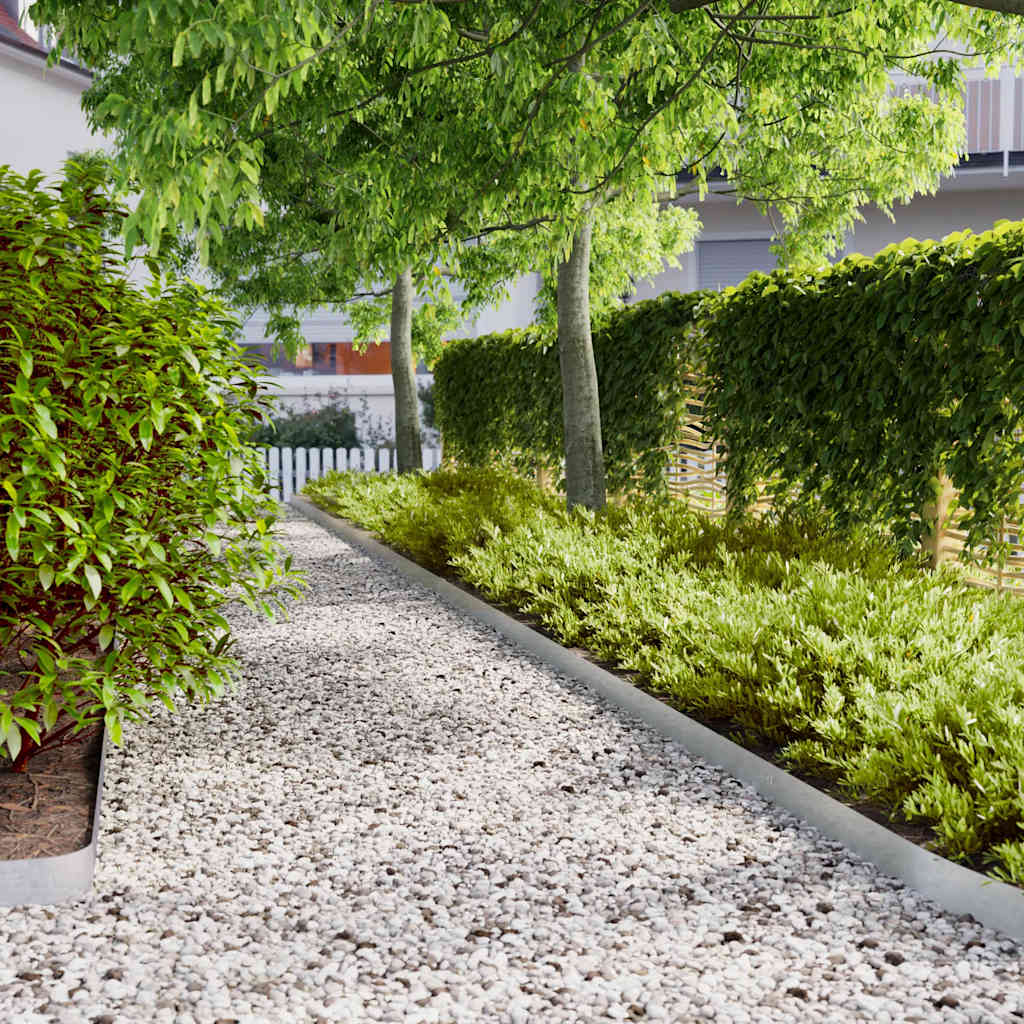Bordure per Prato 10 pz 10x103 cm Acciaio Zincato