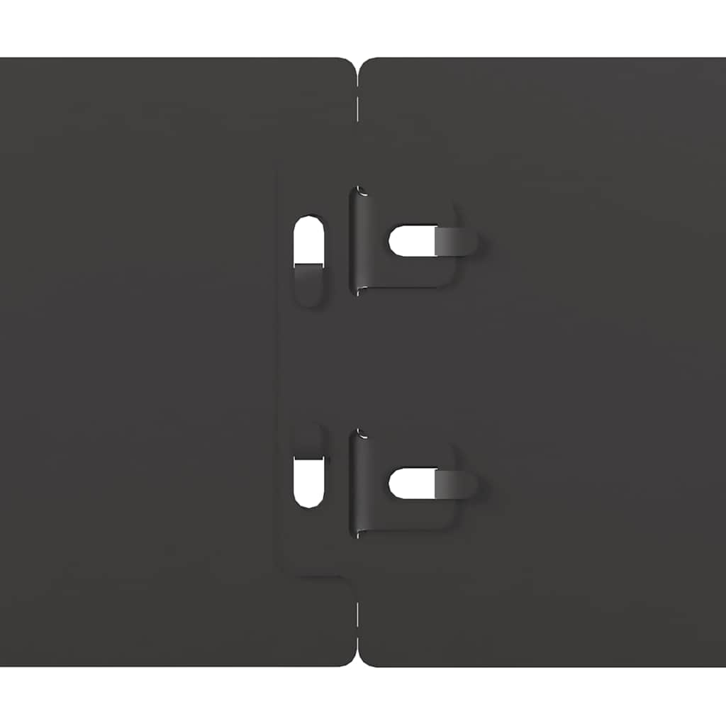 Bordure per Prato 50 pz Nere Acciaio Laminato a Freddo