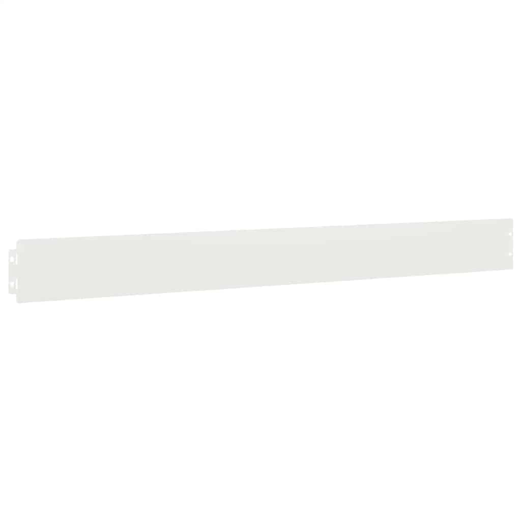Bordure per Prato 50 pz Bianche Acciaio Laminato a Freddo