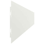 Bordure per Prato 50 pz Bianche Acciaio Laminato a Freddo