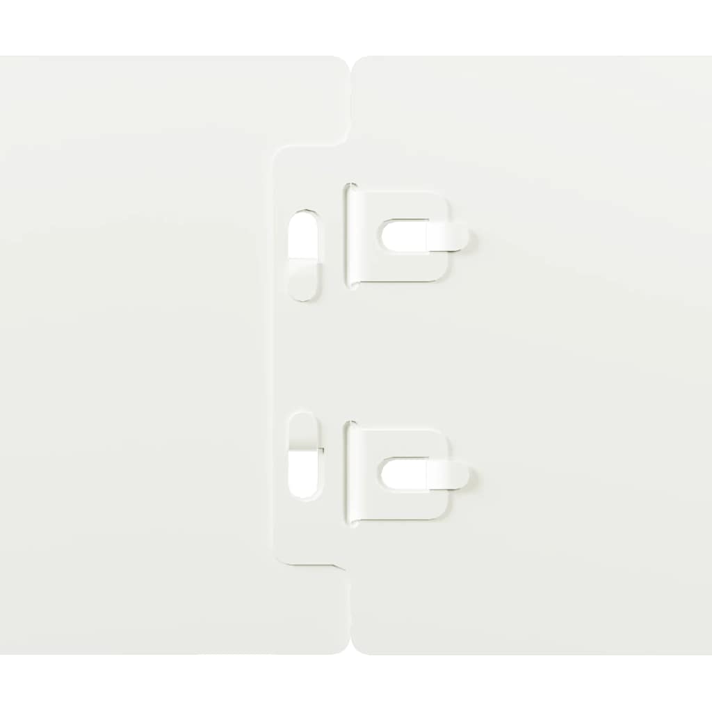 Bordure per Prato 50 pz Bianche Acciaio Laminato a Freddo