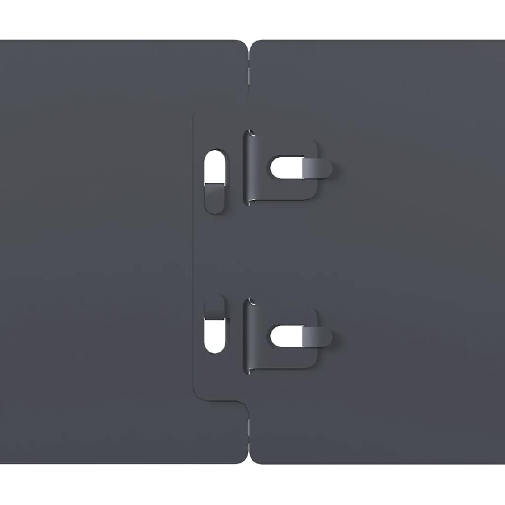 Bordure per Prato 50 pz Antracite Acciaio Laminato a Freddo