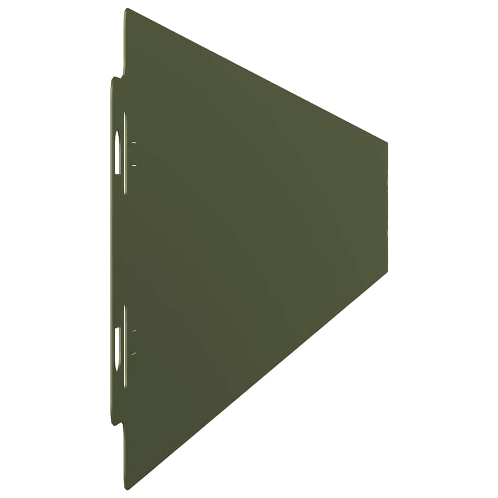 Bordure per Prato 50 pz Verde Oliva Acciaio Laminato a Freddo